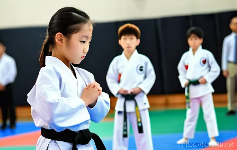 태권도 심사 준비 팁 - A joyful 8-year-old Korean boy, dressed in a clean white Taekwondo uniform with a yellow belt, pract... 태권도 심사 준비 팁 - A joyful 8-year-old Korean boy, dressed in a clean white Taekwondo uniform with a yellow belt, pract...